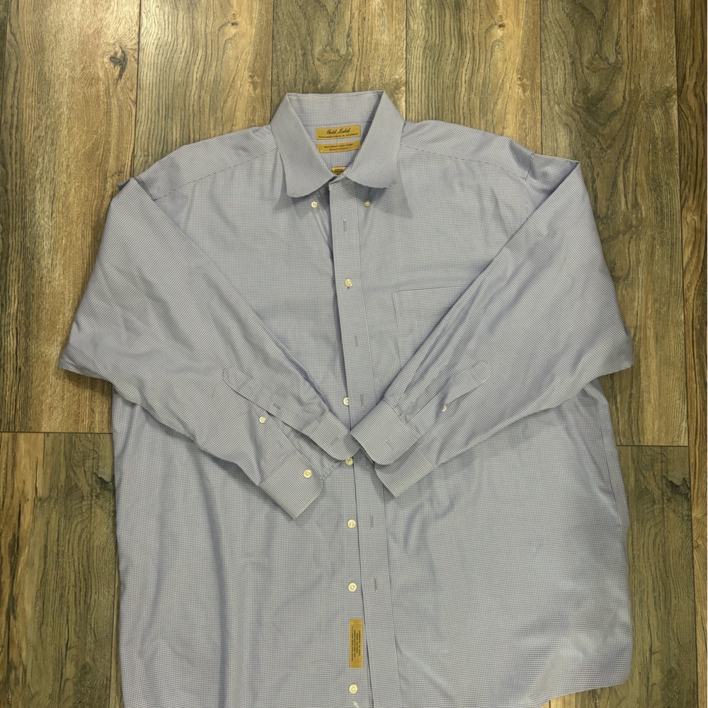Roundtree & Yorke Men's Light Blue Dress Shirt